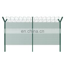 Factory supply anti climb fence with barbed wire