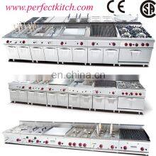 Restaurant Kitchen Equipment / Commercial Stainless Steel Cooking Ranges for Hotel Kitchen thumbnail-2
