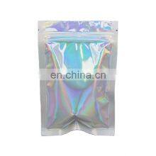 Factory Supply Hot Sales Customized Printed Holographic Foil Ziplock Packaging Plastic Mylar Zipper Bag Food thumbnail-1