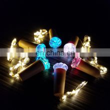 Hot Selling Cork Shaped Rechargeable LED Wine Bottle Light for Party Decoration