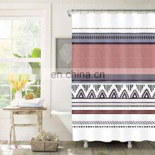 Stripe Design Simple Style Polyester Shower Curtains thumbnail-1