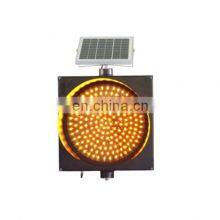 Road Blinkers Emergency Solar LED Yellow Warning Traffic Light