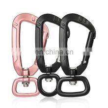 JRSGS Amazon Heavy Duty Hiking Aluminum Carabiner Climbing Multi Tool 4KN Swivel Carabiner Hook for Dog Leash