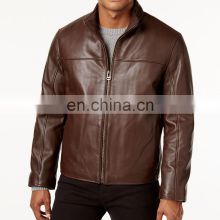 New fashion high quality wholesale price winter leather men casual leather jacket for men