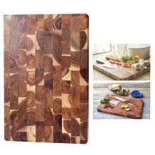 Premium OEM/Wholesale Custom Personalized Multifunction Acacia Wood Chopping Boards Block Kitchen Wooden End Grain Cutting Board thumbnail-3