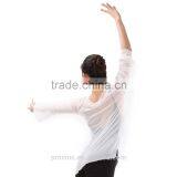 (WE01119) Ballet Warm Up, Dance Warm Up, Mesh Dance Tops, Long Sleeve Dance Tops thumbnail-6