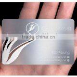 Rfid CR80 steel metal business cards/nfc metal card