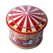Food Grade Custom Printing Carousel Gift Tin Box Music Metal Tin Box for Cookie Candy Chocolate Packaging thumbnail-2