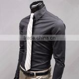 Men's plain cotton dress shirts