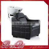 Black Classical Hair Washing Shampoo Chair,elegant Barber Shop Equipment Head Wash Basin Sofa thumbnail-1