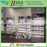 Modern Lighted Wooden Acrylic Sunglasses Display Cabinet Showcase for Eyewear Store