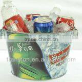 0.25MM Thickness Tin Ice Bucket Galvanized Metal Buckets thumbnail-1