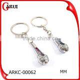 Cute Design Couple Keychains Microphone Metal Keychain thumbnail-1