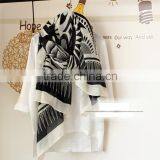Sun Flower Printed Travelling Sun Protection Fashion Lady Pashmina Shawl thumbnail-2