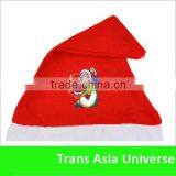 High Quality Custom fleece christmas hat with led