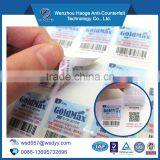 High Sercurity Anti-counterfeit Sticker,,blank Tamper Evident Labels, Tamper Proof Label