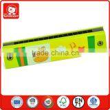 Fashion Small Toy Lovable Green Backgroud Animal Design Harmonica 3 Year's Old Kids Toy Musical Instrument Wooden Mouth Organ thumbnail-1