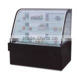 PK-JG-HW1800 Elegant Shape,Safe and Easy to Operate Heating Scries for Supermarket Luxury Free Standing Double Arc Cake Showca thumbnail-1