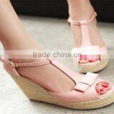 2015 Fancy Ladies Sandal Shoes Ladies Party Shoes High Heel With Decoration Wedge Shoes Super High Heel  thumbnail-1
