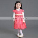Wholesale Best-selling Short Sleeve Embroidery Lace Clothes Girls Fancy Dress thumbnail-1