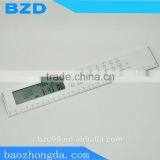 Promotional Multi-functional Electric Fancy Ruler Calculator With Functions of Ruler/Calculator/ Clock /Alarm