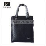 Custom Top-quality Genuine Leather Men's Briefcase With Hot Selling Metal Brand Breifcase