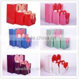 LOVE Heart Shape , Ivory Board /art Paper Bag ,shopping Promotion Bag ,cotton Rope Handle thumbnail-2