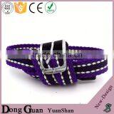2016 Hot Sale Colored Fashion Canvas Belt Straps Double d Ring Braided Belts Classical thumbnail-2