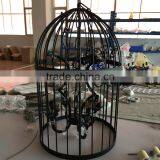 Popular Country Vintage Birdcage Chandelier Lighting Bird Cage Pendant Hanging Light Fixture CZ2510/12A thumbnail-2