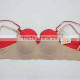 Strapless High End Quality Three Row Hook Ladies Bra thumbnail-2
