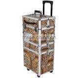 Professional ABS Panel Hairdressing Hard Carry Case Aluminum Trolley Make up Case thumbnail-1