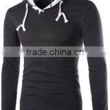 Men's Long Sleeved T-shirt Stitching Solid Design Casual Outdoors Long Sleeved t Shirt Quality Choice thumbnail-4