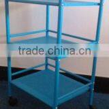 Blue Removable 3 Tier Metal Storage Shelf thumbnail-1