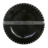 Designer Black Charger Plate thumbnail-1