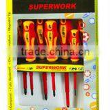 D258-4 7 PCS VDE Insulated ELECTRICAL SCREWDRIVER SET thumbnail-2