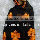 African Muslim Scarf for Women/embroidered Silk Scarf/shawl Scarf (TJ0069) thumbnail-1