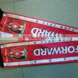 Custom Design Promotional Printed Silk Like Material Soccer Fans Scarf thumbnail-2