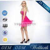 Beautiful Crystal Beaded Sleeveless Fashionable Korean Short Sexy Cocktail Dress Patterns thumbnail-4