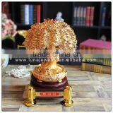 Golden Color Resin Money Tree With Chinese Coin thumbnail-1
