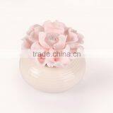 Natural Lavender Scented Plaster Flower Fragrance Diffuser With Ceramic Bottle