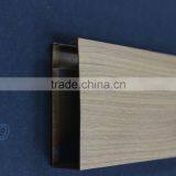 High Gloss Wood Grain Finished Suspended Metal Strip Ceiling Aluminum Square Tube Screen Ceiling Tiles thumbnail-5
