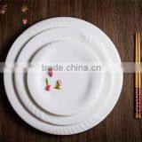 New Bone China Tableware Dinner White Round Plate and Dish for Wedding Restaurant thumbnail-2