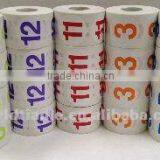 Adhesive Number Labels on Roll Made From Paper thumbnail-1