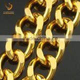 4mm Thick Gold Color Men's Gold Necklace Chain