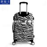 PC Kids Fancy Lightweight Spinner Luggage Travel Case Trolley Hard Case With Zebra Printing thumbnail-3