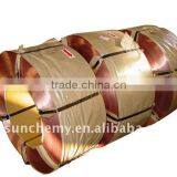 Tyre steel bead wire coated by copper