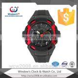 Black Colour Wrist Watch Silicone Rubber Watch