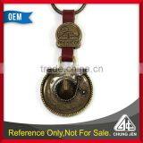 Custom Souvenir Gift Brass Maxico Hat Shape Keychain thumbnail-1