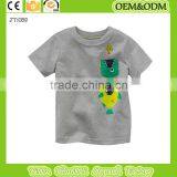 2015 new Children's t-shirt Fish t shirt printed kids Gray t shirt cat t-shirt 100% cotton t-shirt kids