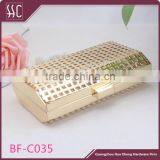 Rectangle Closure Metal Box Frame for Lady Bag, Shiny Gold Metal Clutch Manufacturer thumbnail-1